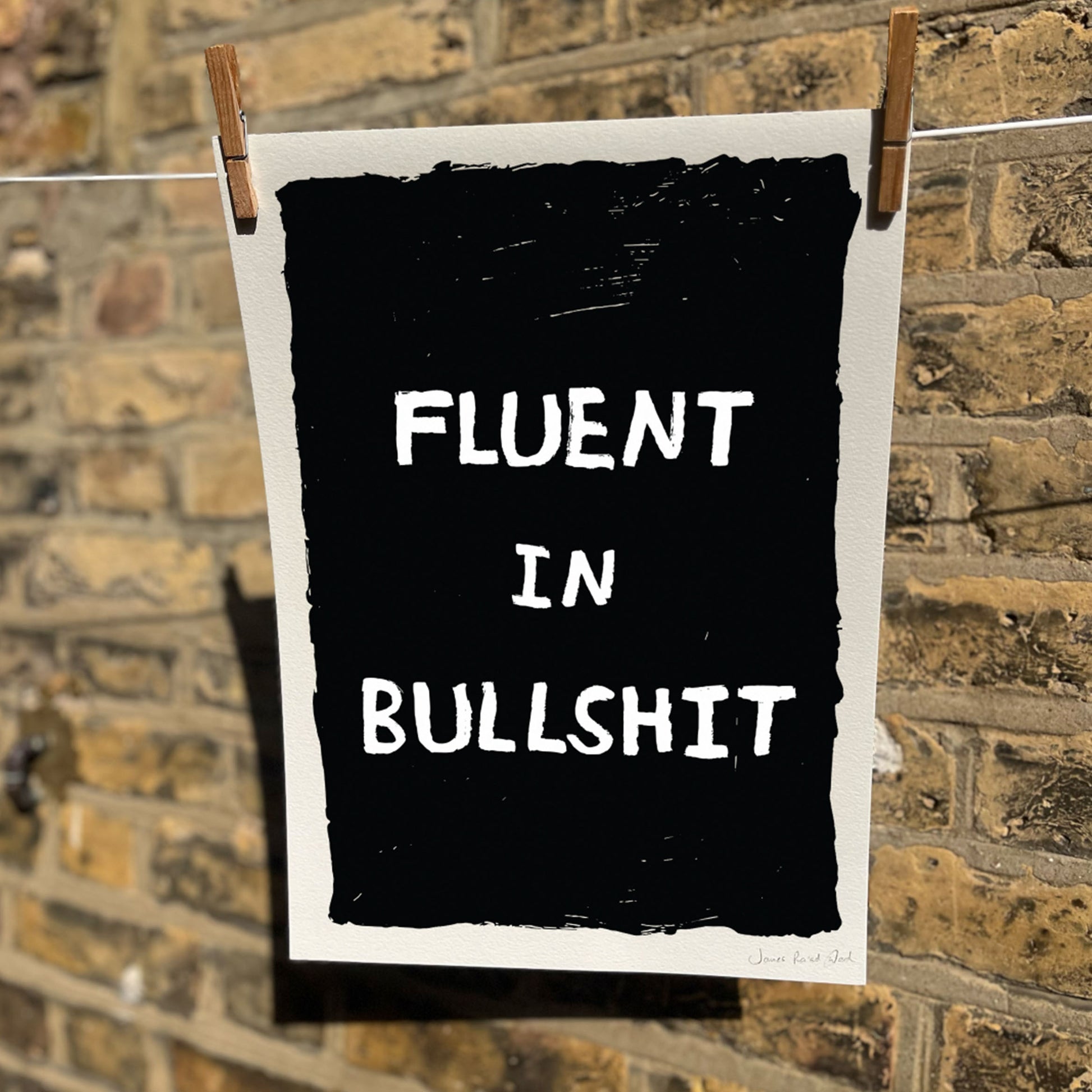 James Ra'ad Ward Funny Art Prints fluent art print front facing