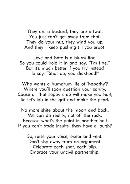 Uncivil Partnership - Screenprint